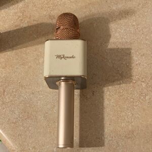 Gold and White Kids MyKaraoke Microphone